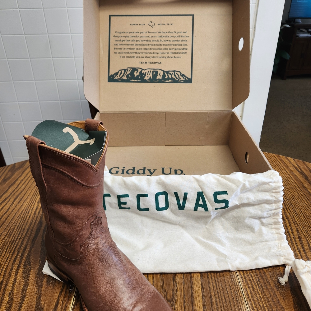 Tecovas Brown Leather Cowboy Boots